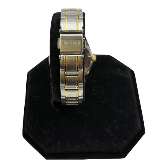Seiko 6N22-00K0 2 Tones Gold Silver Quart Womens Watch - Picture 5 of 7